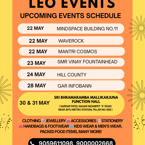 event schedule may (2)
